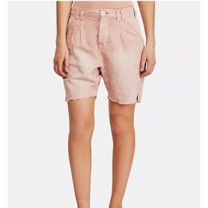 Free People Light Pink Utility Shorts size 12